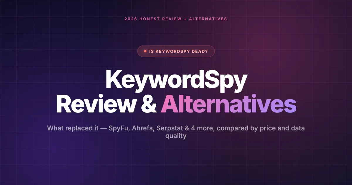 Keyword Sy KeywordSpy Review 2026 — Plus 6 Better Alternatives