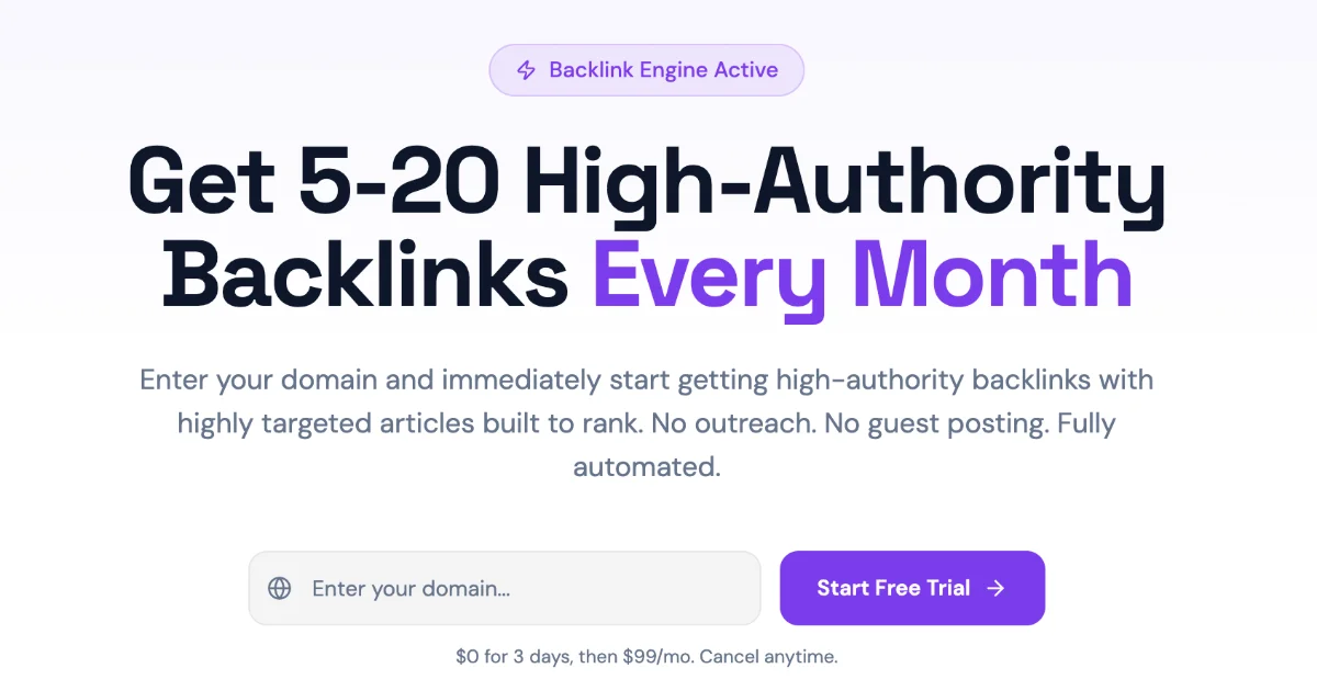 Backlink Management preview