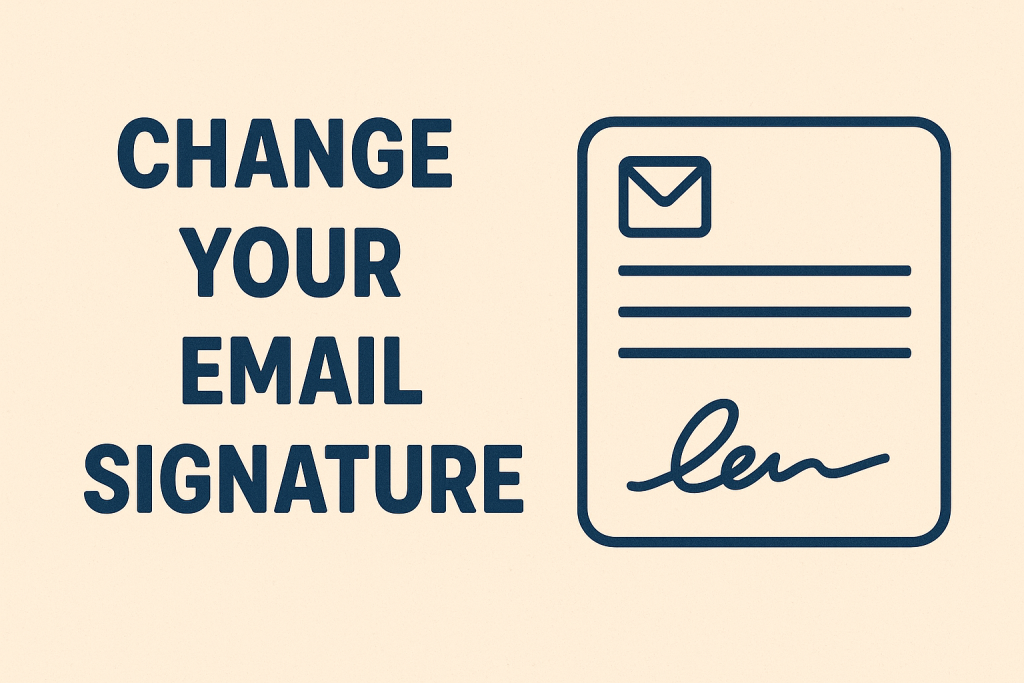 How to Change Your Email Signature in Outreach