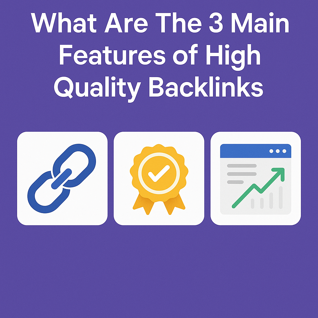 What Are The 3 Main Features of High Quality Backlinks