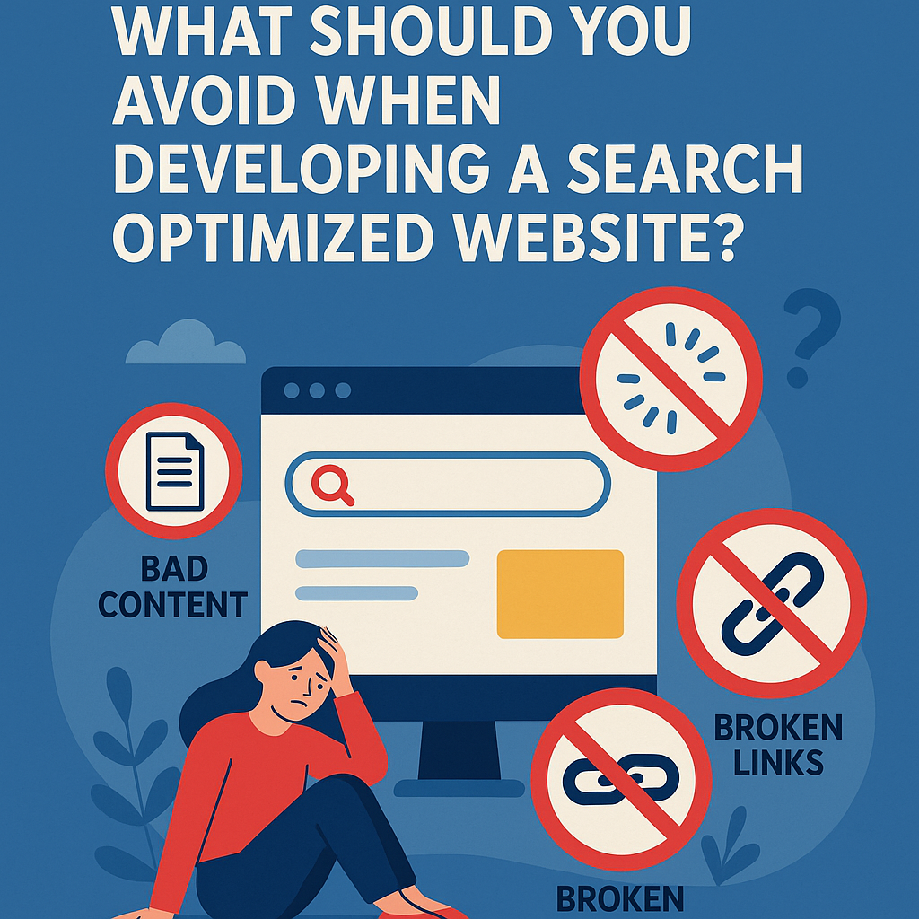 What Should You Avoid When Developing A Search Optimized Website