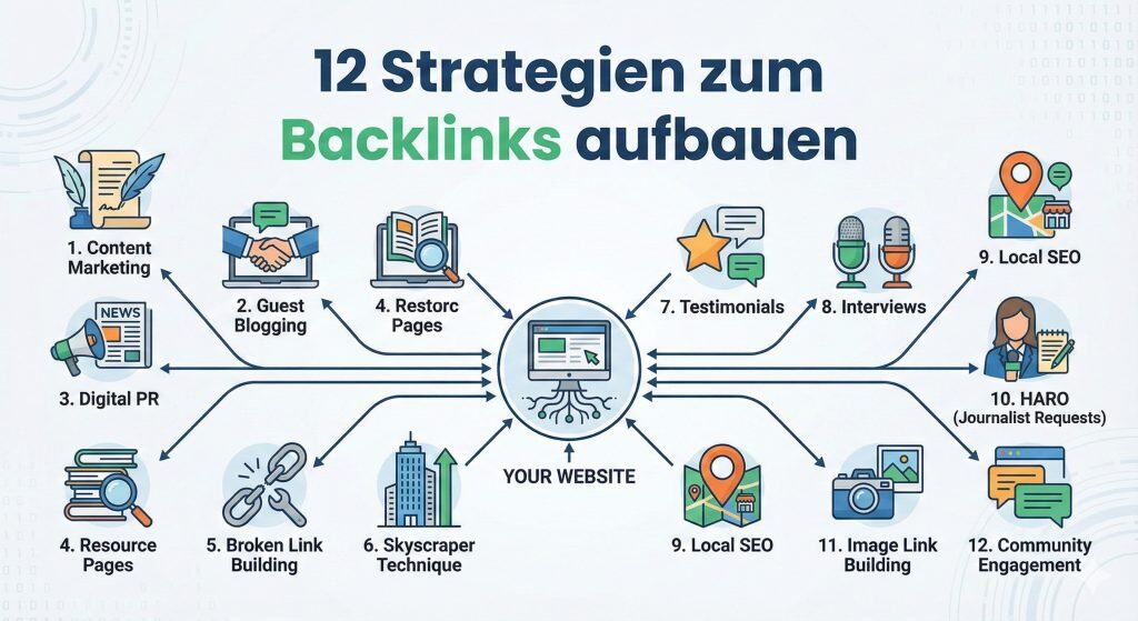 12 Strategien zum Backlinks aufbauen